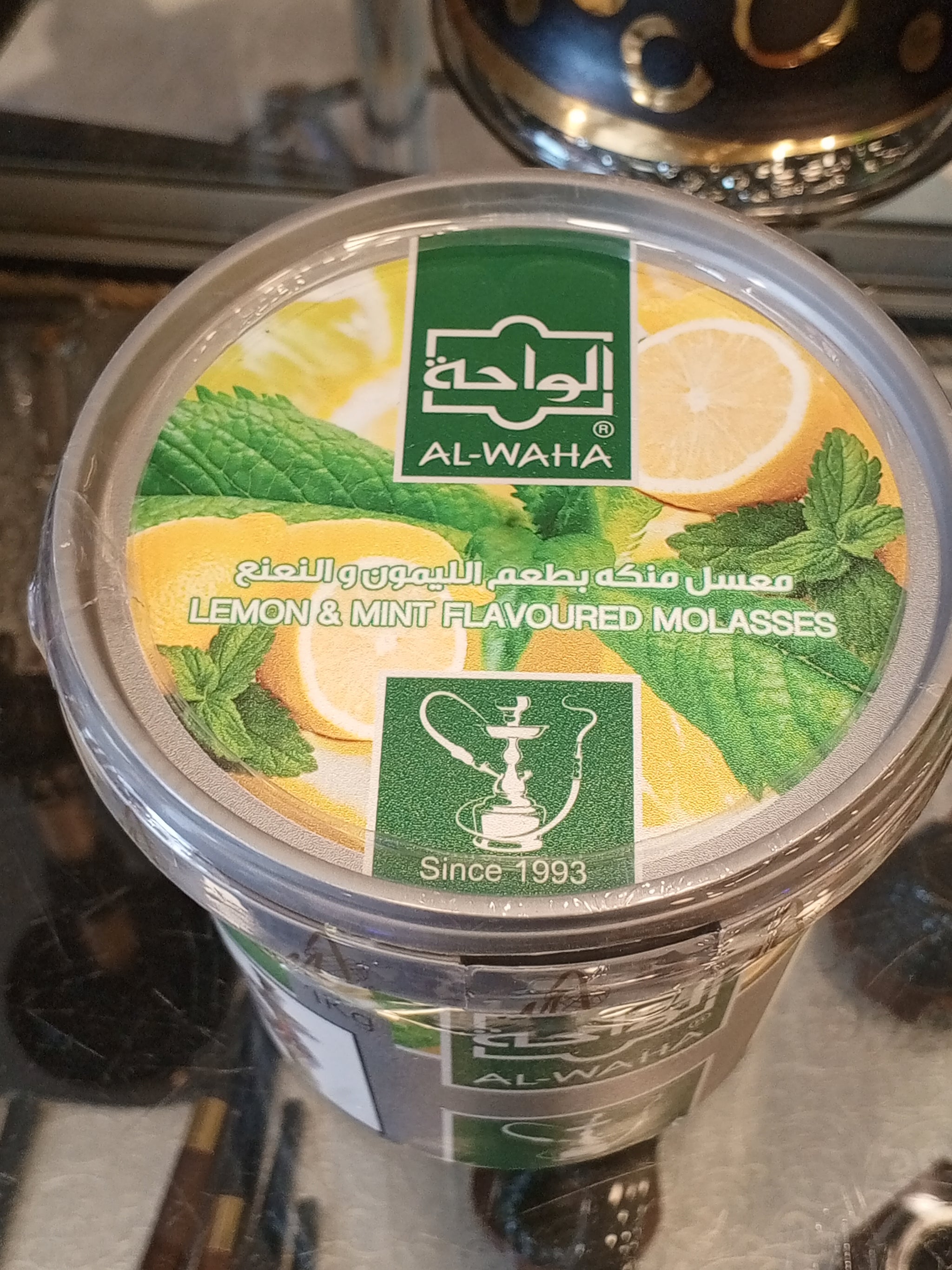 isfahani tobacco AL-WAHA Lemon & Mint Flavoured Tobacco Hookah Molasses, 1 Kilo High Quality  With Best Price – shishkom
