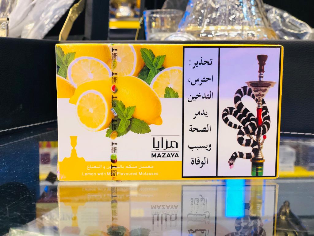 Mazaya Lemon With Mint Flavoured Tobacco Hookah Molasses, 250 g High  Quality With Best Price – shishkom