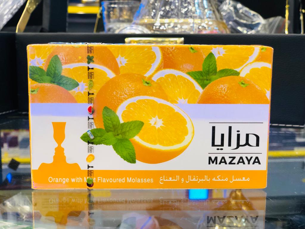 Mazaya Orange With Mint Flavoured Molasses, 250 g