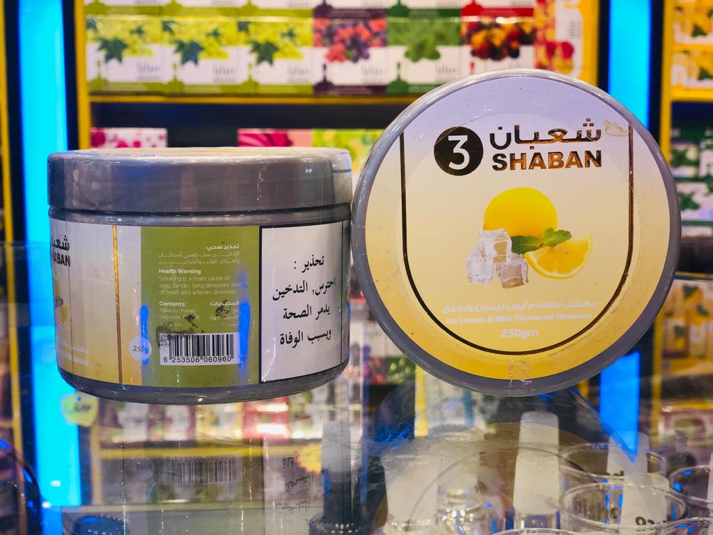 SHABAN Ice Lemon And Mint Flavoured Molasses, 250 g