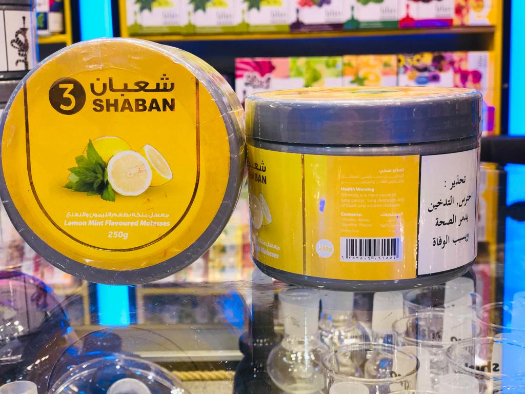 SHABAN Lemon With Mint Flavoured Molasses, 250 g